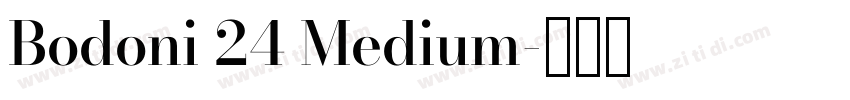 Bodoni 24 Medium字体转换